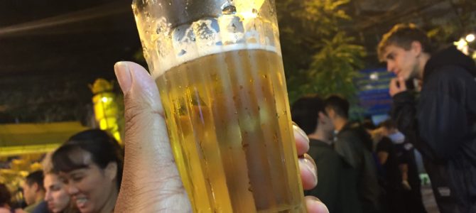 年末年始はベストシーズンベトナムで癒されるの巻！！⑯　ハノイの夜はやっぱり25円生ビールが最高！！